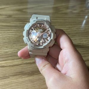 Rose gold & tan/pink G-shock